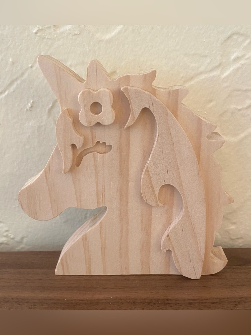 Mondo Llama Wooden Unicorn Craft Kit Paintable DIY Decor New